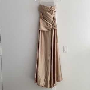 Jessica McClintock champagne gown
